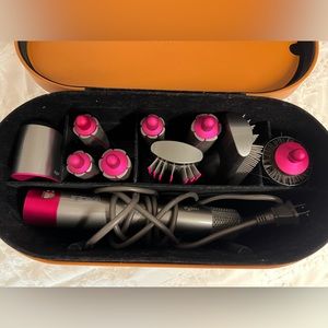 Dyson Hair dryer Multi Styler Airwrap complete HS01COMPFN Pink Silver Color